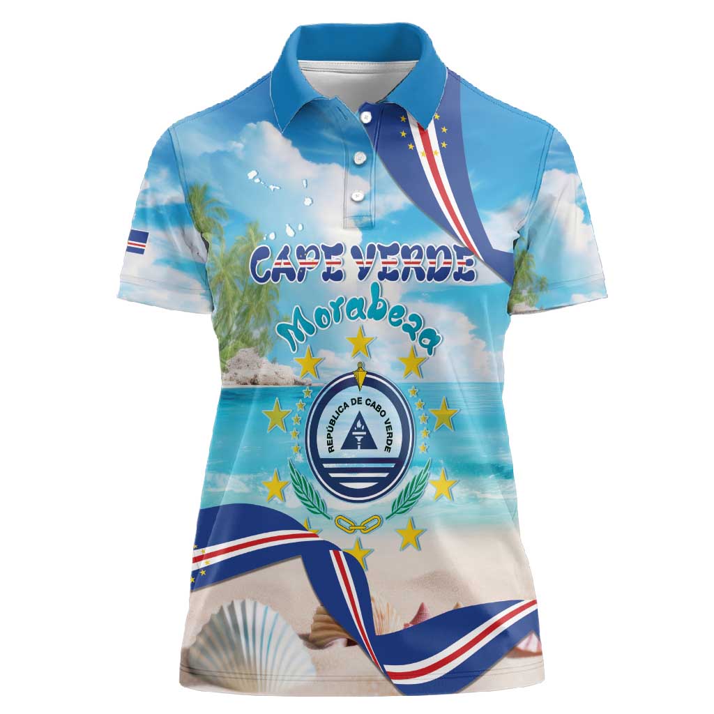Cape Verde Morabeza Women Polo Shirt Paradise Ocean - African Pride