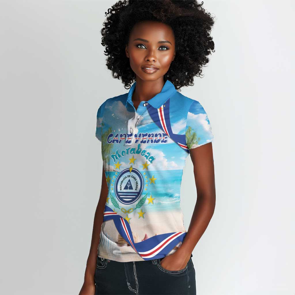 Cape Verde Morabeza Women Polo Shirt Paradise Ocean - African Pride
