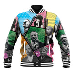 Civil Rights Leader Baseball Jacket Black History Tribute - African Pride