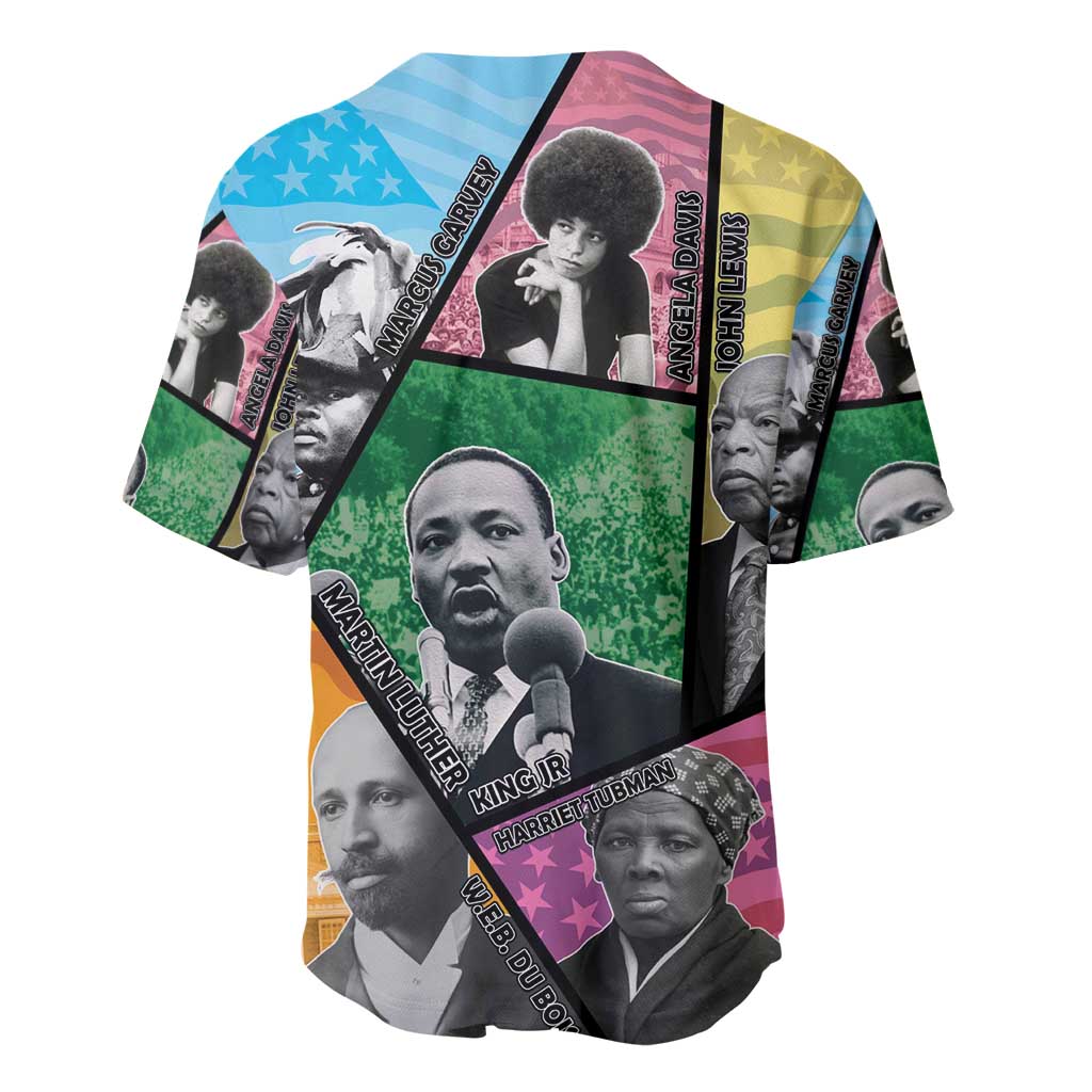 Civil Rights Leader Baseball Jersey Black History Tribute - African Pride
