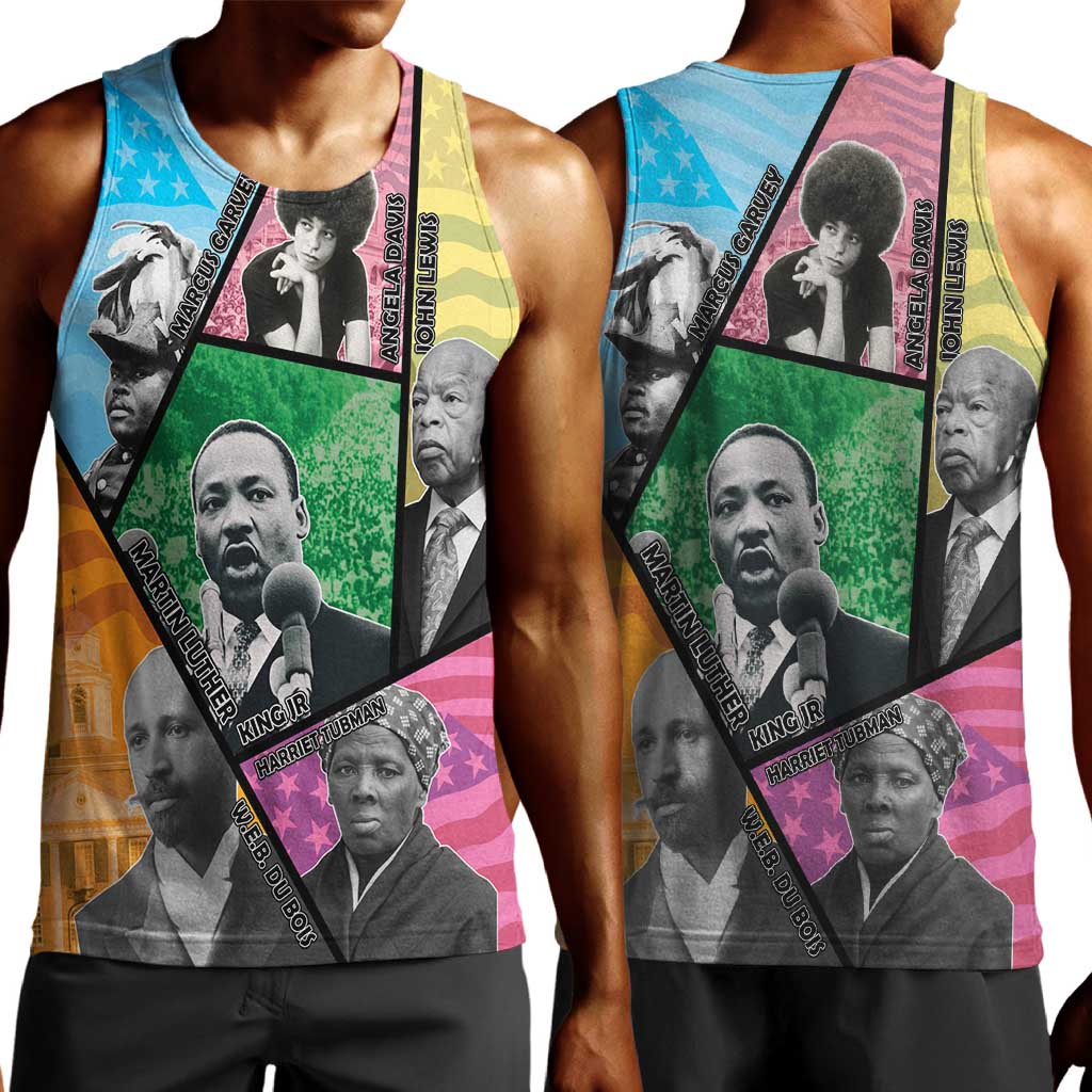 Civil Rights Leader Men Tank Top Black History Tribute - African Pride