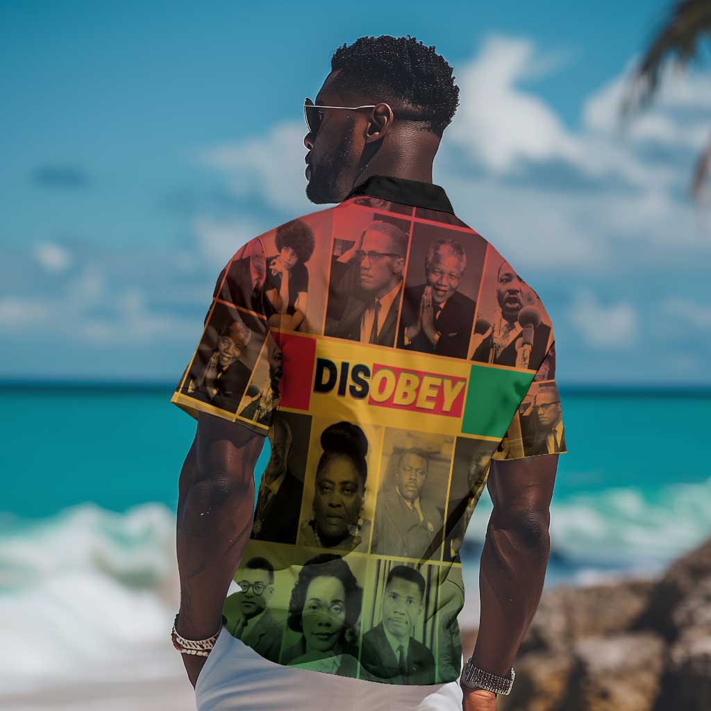 Disobey Freedom Fighters Hawaiian Shirt African American Heroes - African Pride