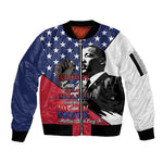 Black Americans Happy MLK Day Sleeve Zip Bomber Jacket Everybody Can Be Great Because Everybody Can Serve