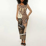 South Africa Zulu People Long Sleeve Bodycon Dress Zulu Warrior - African Pattern LT15