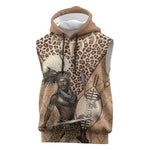 South Africa Zulu People Sleeveless Hoodie Zulu Warrior - African Pattern - African Pride
