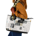 Civil Rights Leaders Leather Tote Bag African-American History Month