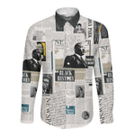 Civil Rights Leaders Long Sleeve Button Shirt African-American History Month