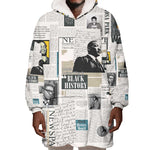 Civil Rights Leaders Wearable Blanket Hoodie African-American History Month