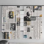 Civil Rights Leaders Window Curtain African-American History Month