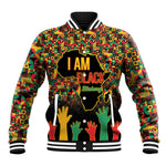 Black History Month Baseball Jacket I'm Black And I'm Proud