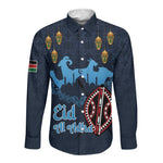 Happy Eid Al-Adha Long Sleeve Button Shirt Kenya Mubarak