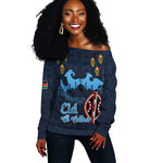 Happy Eid Al-Adha Off Shoulder Sweater Kenya Mubarak