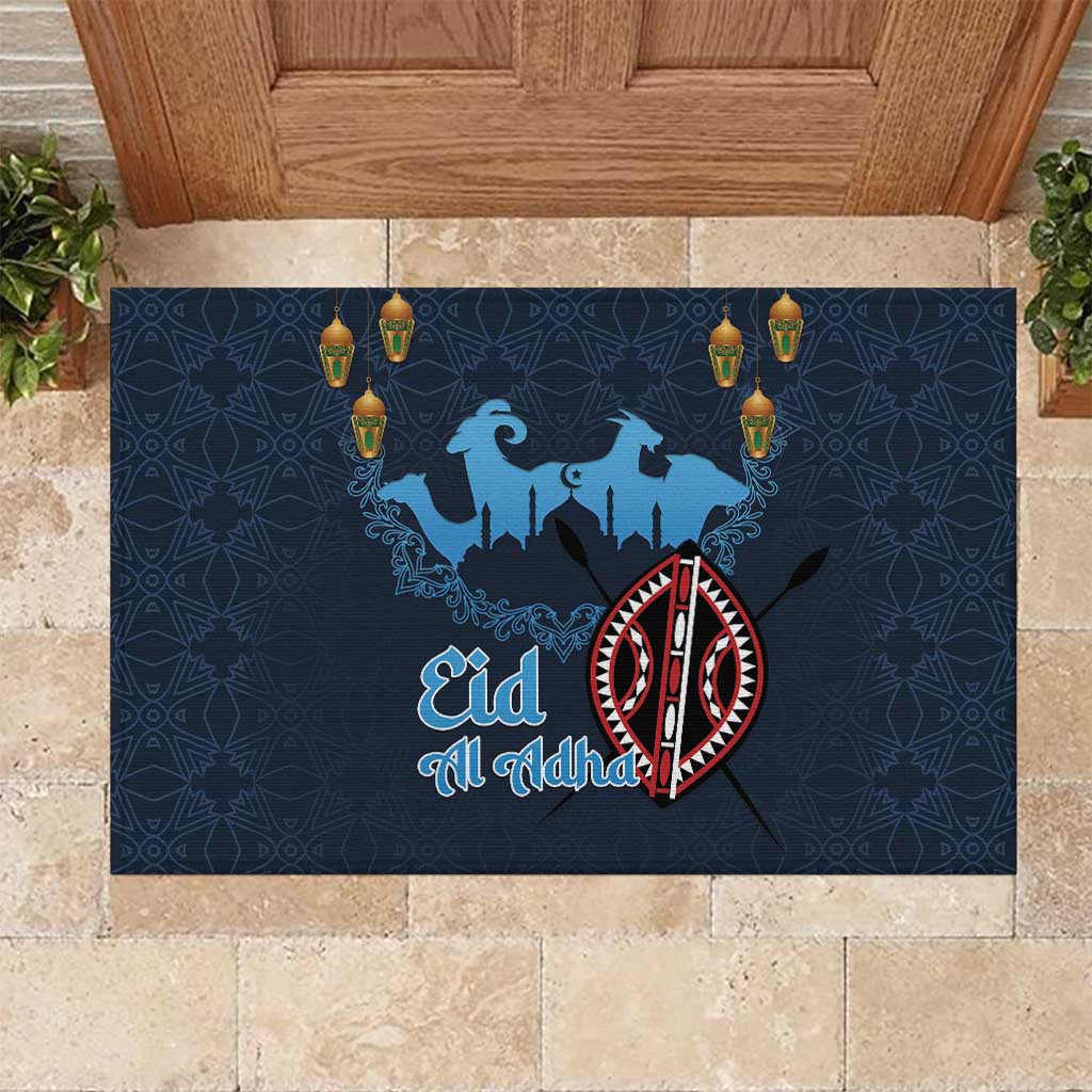 Happy Eid Al-Adha Rubber Doormat Kenya Mubarak