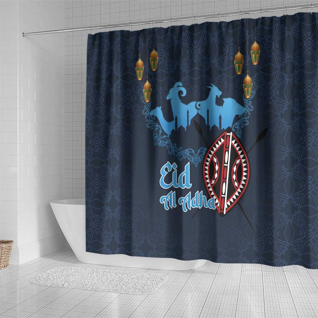 Happy Eid Al-Adha Shower Curtain Kenya Mubarak