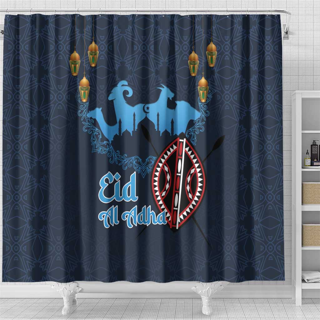 Happy Eid Al-Adha Shower Curtain Kenya Mubarak