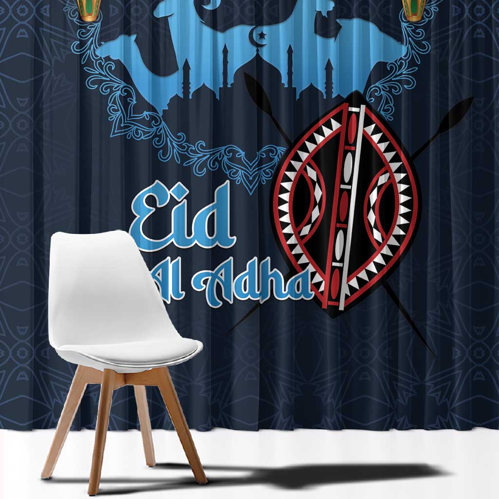 Happy Eid Al-Adha Window Curtain Kenya Mubarak