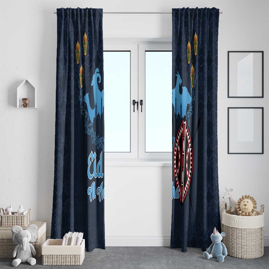 Happy Eid Al-Adha Window Curtain Kenya Mubarak