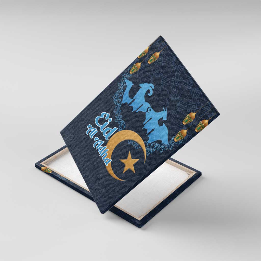 Happy Eid Al-Adha Canvas Wall Art Algeria Mubarak
