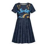 Happy Eid Al-Adha Kid Short Sleeve Dress Algeria Mubarak