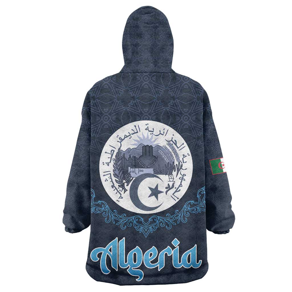 Happy Eid Al-Adha Kid Wearable Blanket Hoodie Algeria Mubarak