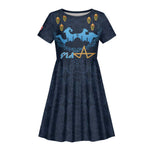Happy Eid Al-Adha Kid Short Sleeve Dress Morocco Mubarak