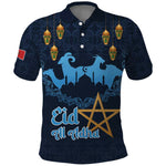 Happy Eid Al-Adha Polo Shirt Morocco Mubarak