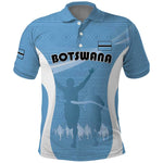 Personalized Botswana Athletics Polo Shirt Go Champions - African Pride