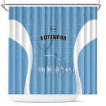 Botswana Athletics Shower Curtain Go Champions - African Pride