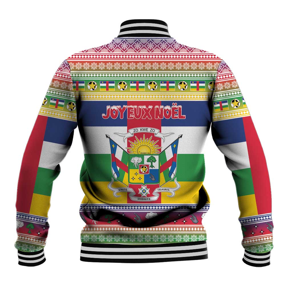 Afro Christmas in Central African Republic Baseball Jacket Merry Christmas - African Pride
