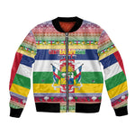 Afro Christmas in Central African Republic Bomber Jacket Merry Christmas - African Pride