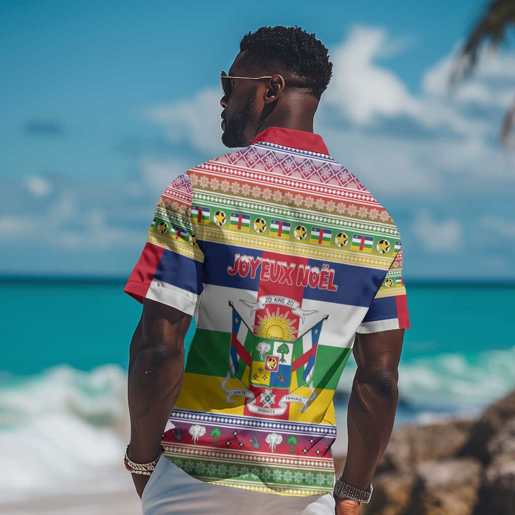 Afro Christmas in Central African Republic Hawaiian Shirt Merry Christmas - African Pride