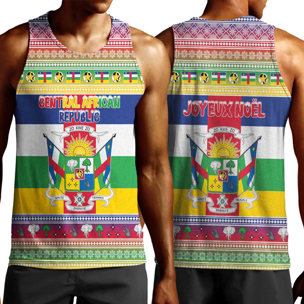 Afro Christmas in Central African Republic Men Tank Top Merry Christmas - African Pride