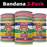 Afro Christmas in Central African Republic Neck Gaiter Merry Christmas - African Pride