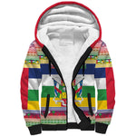 Afro Christmas in Central African Republic Sherpa Hoodie Merry Christmas - African Pride