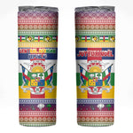 Afro Christmas in Central African Republic Skinny Tumbler Merry Christmas - African Pride