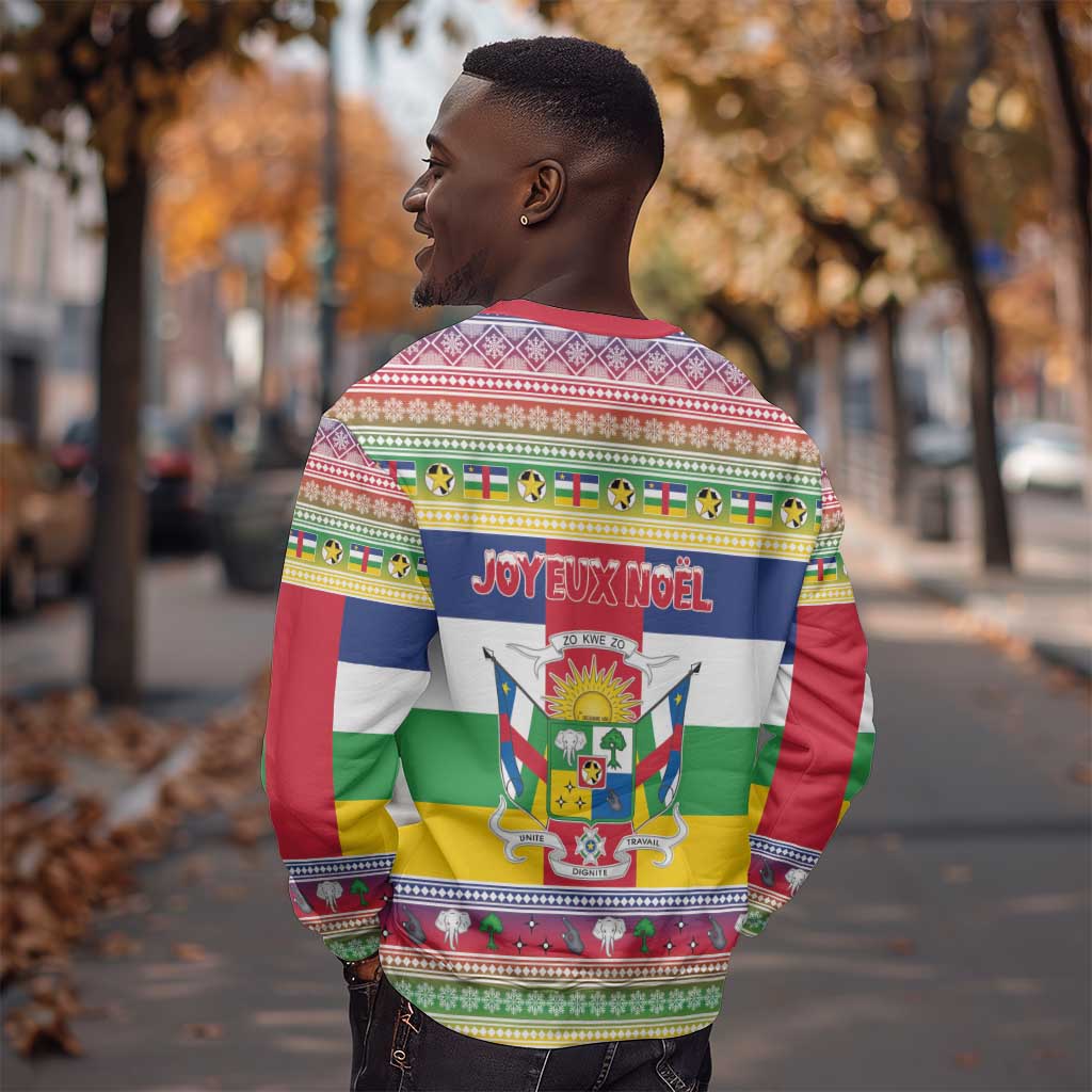 Afro Christmas in Central African Republic Sweatshirt Merry Christmas - African Pride
