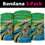 Tanzania Uhuru Day Neck Gaiter Coat Of Arms - Sports Style - African Pride