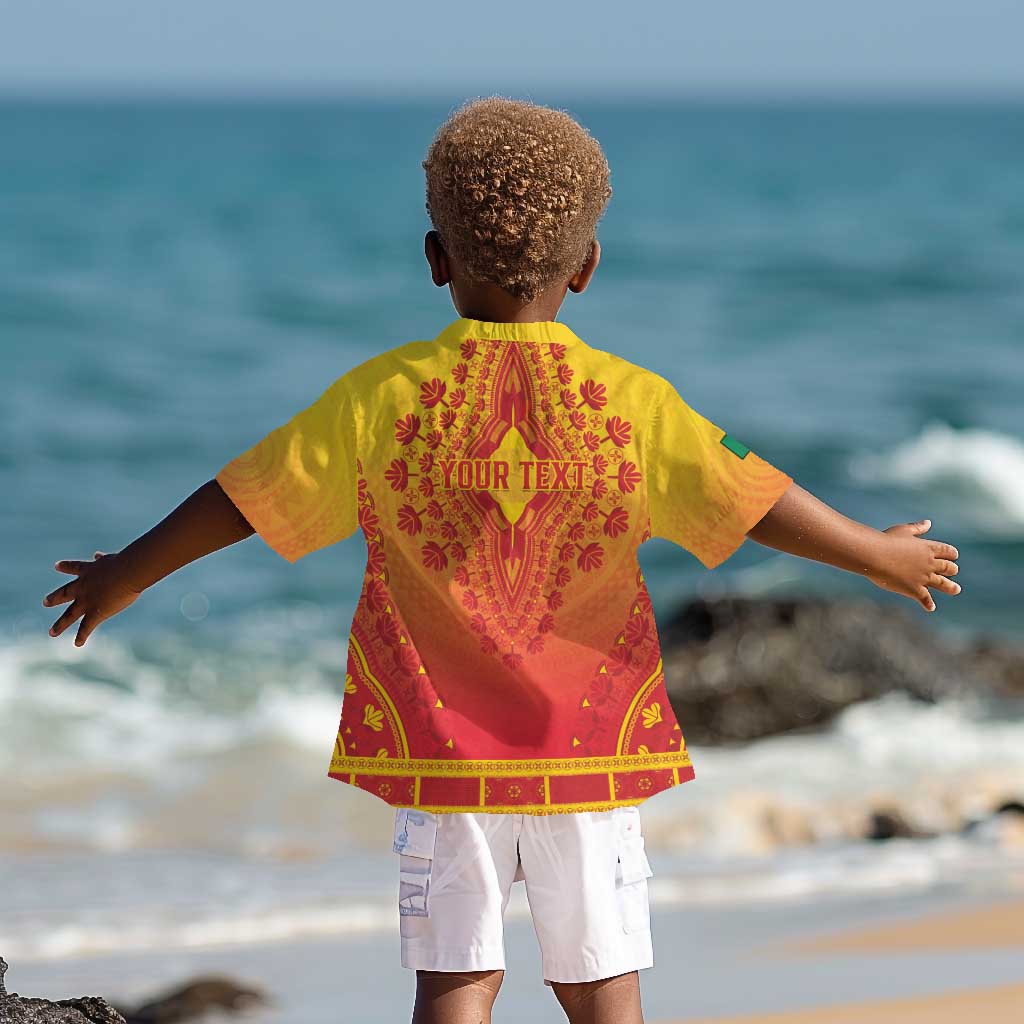 Personalized Afro Benin Kid Hawaiian Shirt African Dashiki Style - African Pride