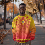 Personalized Afro Benin Sweatshirt African Dashiki Style - African Pride