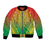 Personalized Afro Burkina Faso Bomber Jacket African Dashiki Style - African Pride