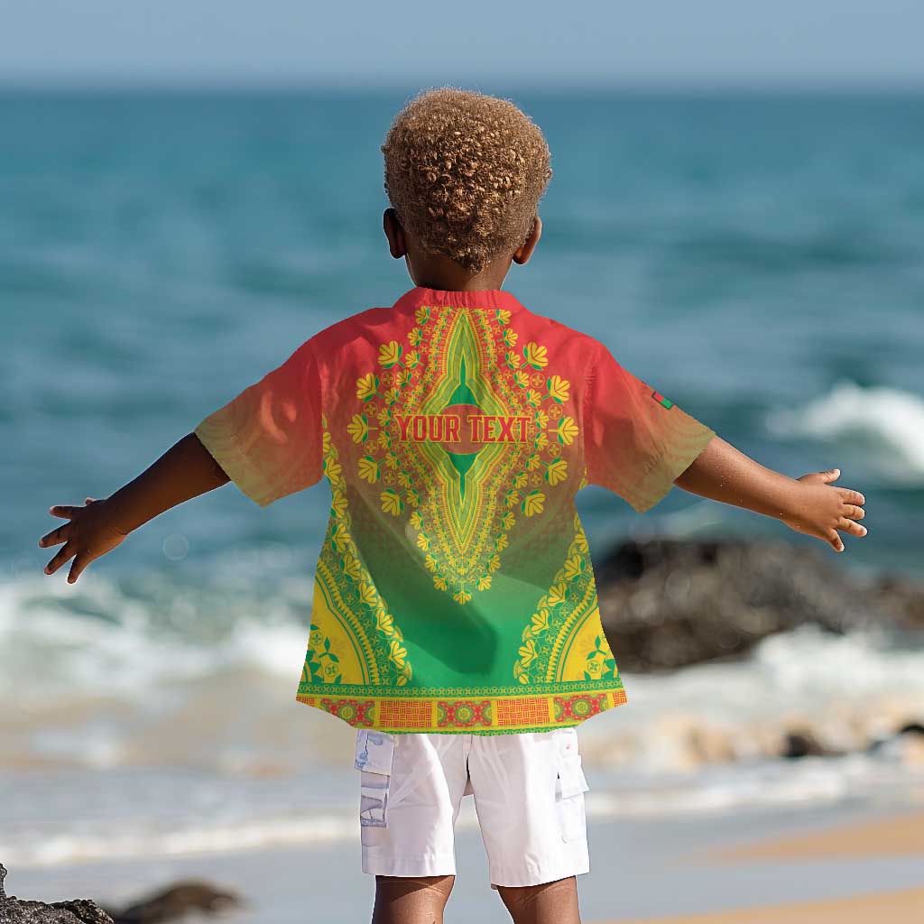 Personalized Afro Burkina Faso Kid Hawaiian Shirt African Dashiki Style - African Pride