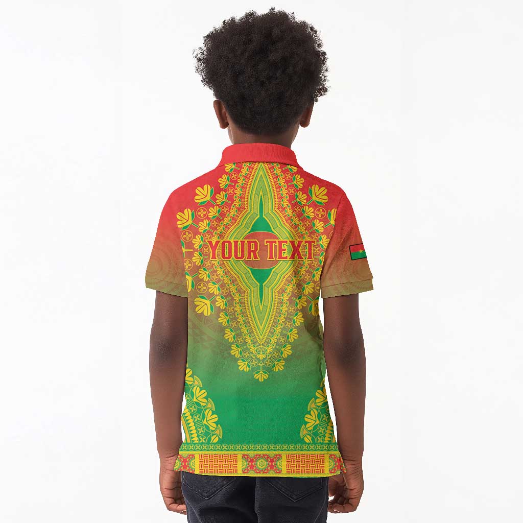 Personalized Afro Burkina Faso Kid Polo Shirt African Dashiki Style - African Pride