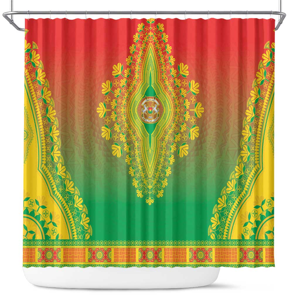 Afro Burkina Faso Shower Curtain African Dashiki Style - African Pride