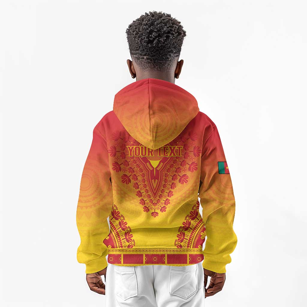 Personalized Afro Cameroon Kid Hoodie African Dashiki Style - African Pride