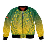 Personalized Afro Ghana Bomber Jacket African Dashiki Style - African Pride