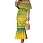 Personalized Afro Ghana Mermaid Dress African Dashiki Style - African Pride