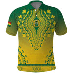 Personalized Afro Ghana Polo Shirt African Dashiki Style - African Pride