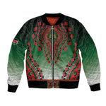 Personalized Afro Kenya Bomber Jacket African Dashiki Style - African Pride