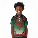Personalized Afro Kenya Kid Polo Shirt African Dashiki Style - African Pride