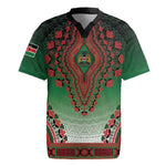 Personalized Afro Kenya Rugby Jersey African Dashiki Style - African Pride